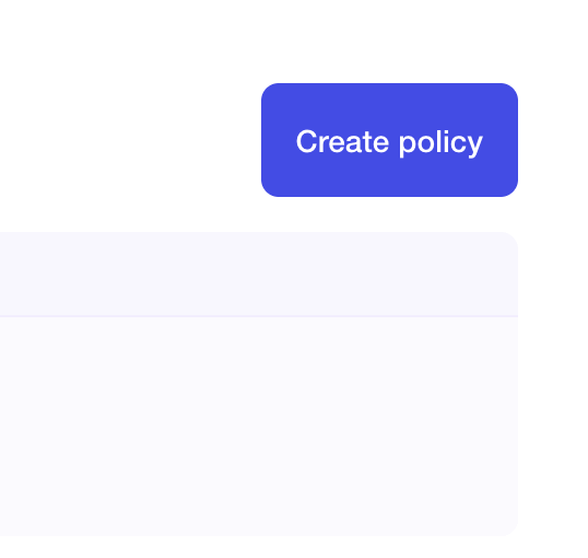 Chainguard Enforce create a policy button